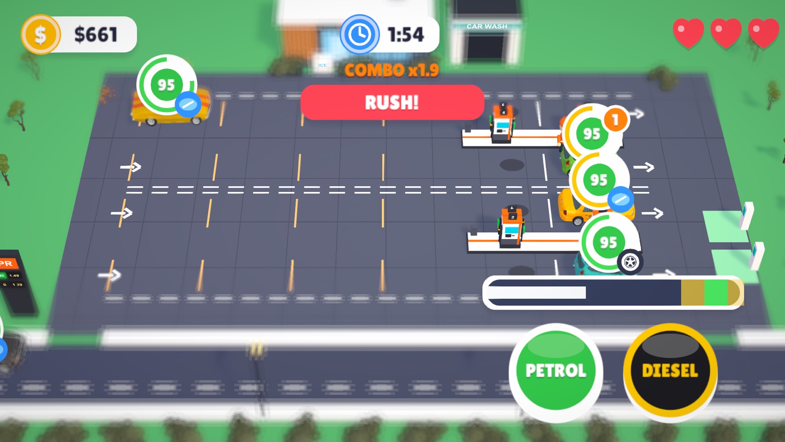 A rush wave